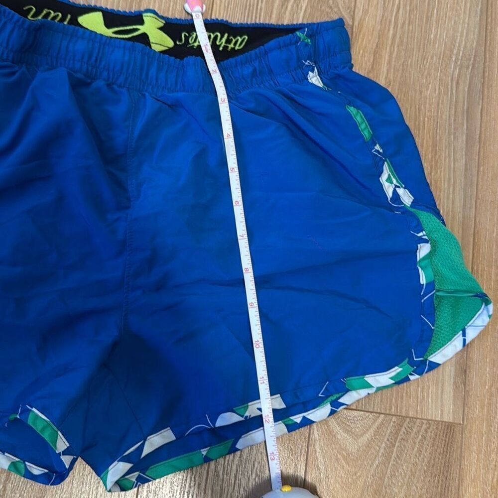 Under armour women’s athletic shorts size small blue and green - Picture 4 of 7